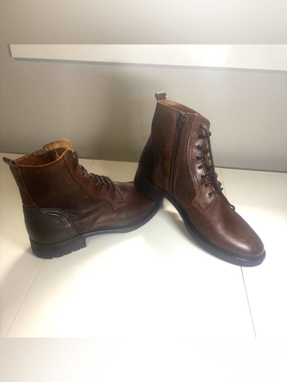 Bocage Brown Leather Boots NWOT